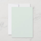 Emerald Watercolor Bruiloft Save The Date (Achterkant)
