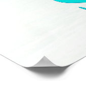 Emerald Waters Hawaiian Luau Wedding Reception Poster (Hoek)