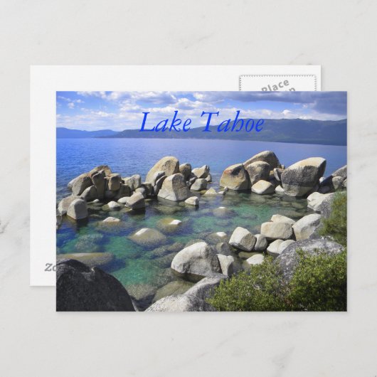 Emerald Waters Lake Tahoe Postcard Briefkaart (Voorkant / Achterkant)