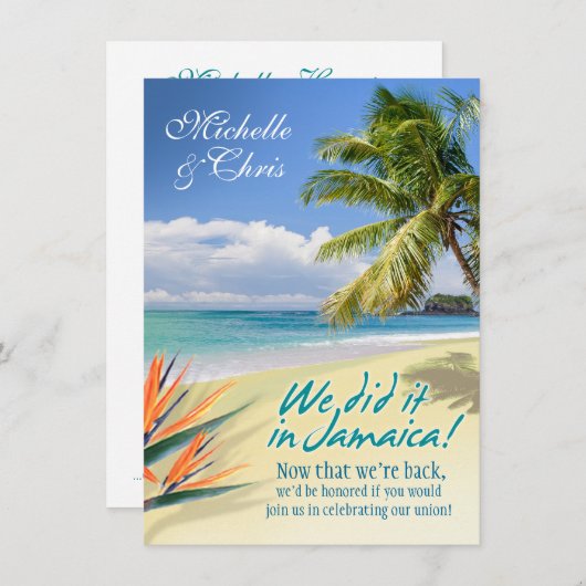 Emerald Waters Reception Card (Jamaica) Kaart (Voorkant / Achterkant)