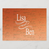 Emerald Waters Tropical Beach Wedding Menu papaya (Achterkant)