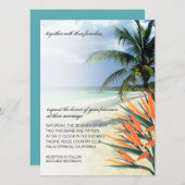 Emerald Waters tropisch strand | aqua Kaart (Voorkant / Achterkant)