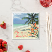 EMERALD WATERS Tropische Strand Bruiloft Servetten (Insitu)