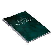 Emerald waterverf Business Notitieboek (Rechterzijde)