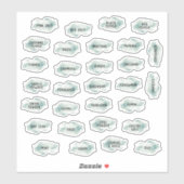 Emerald Waterverf Herb en Spice Labels (Vel)