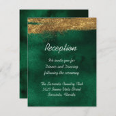 Emerald Waterverf met Gold Informatiekaartje (Voorkant / Achterkant)