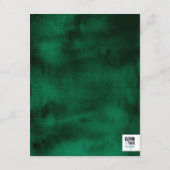 Emerald Waterverf met Gold Informatiekaartje (Achterkant)