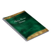 Emerald Waterverf met Gold Notitieboek (Rechterzijde)