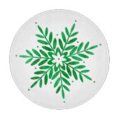 Emerald Waterverf Snowflake Snijplank (Voorkant)
