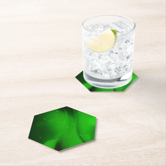 Emerald Wave Kartonnen Onderzetters (Insitu)