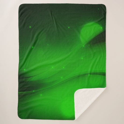 Emerald Wave Sherpa Deken (Voorkant)