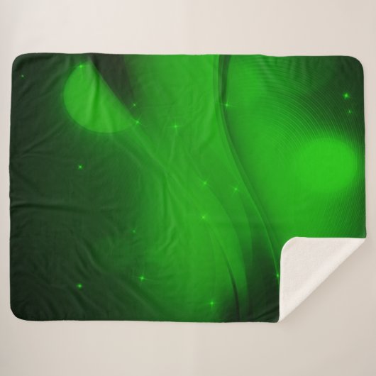 Emerald Wave Sherpa Deken (Voorkant (horizontaal))