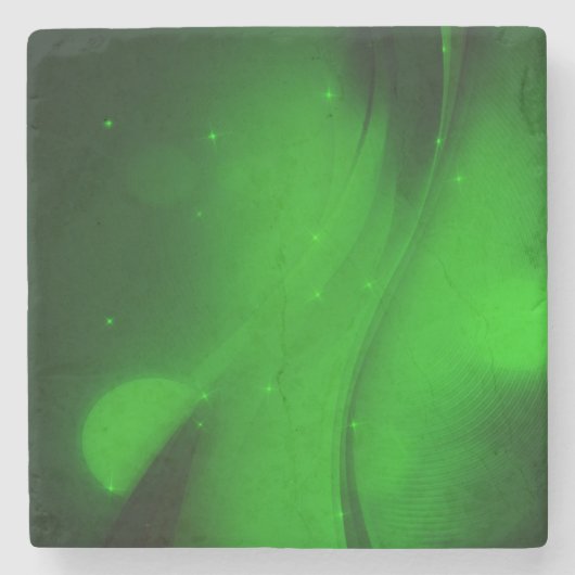 Emerald Wave Stenen Onderzetter (Voorkant)