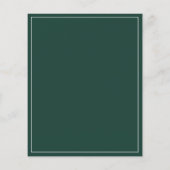 Emerald Wedding Bedankt kaart (Achterkant)