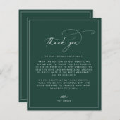 Emerald Wedding Foto Hartelijk dank (Voorkant / Achterkant)