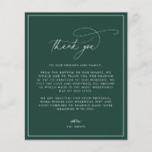 Emerald Wedding Foto Hartelijk dank (Voorkant)