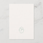 Emerald Wedding Information Details Informatiekaartje (Achterkant)