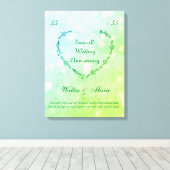Emerald Wedding Jubileum Canvas Afdruk (Insitu (Houten vloer))