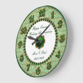 Emerald Wedding Jubileum Clock Grote Klok (Hoek)