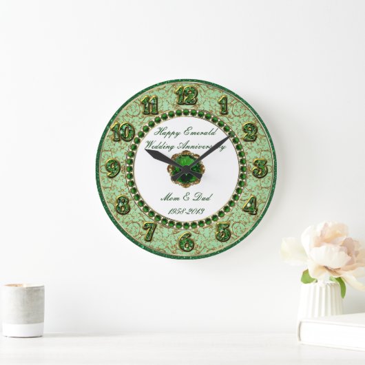 Emerald Wedding Jubileum Clock Grote Klok (Huis)