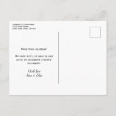 Emerald Wedding Save the Date Photo & Calligraphy Aankondigingskaart (Achterkant)