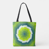 Emerald Whirl Tote Bag (Achterkant)
