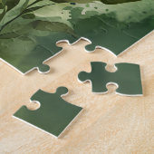 Emerald Whispers Portret van een vrouw Legpuzzel (Zijkant)