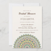Emerald Wild Amazon Forest Mandala Bridal Shower Kaart (Voorkant)