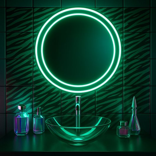 Emerald Wild Glam Zebra Stripe Tegeltje