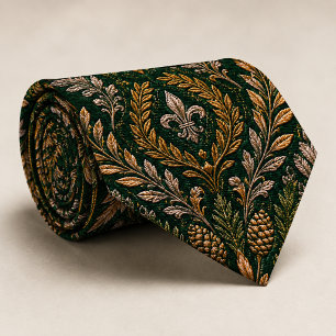 Emerald Winter Barok Luxe Trouwdag Stropdas