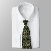 Emerald Winter Barok Luxe Trouwdag Stropdas (Gebonden)