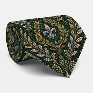 Emerald Winter Barok Luxe Trouwdag Stropdas