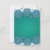 Emerald Winter Vakantie Elegant Save the date (Achterkant)