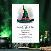 Emerald Witch Pet Wickedly Goede Tijd Halloween Kaart