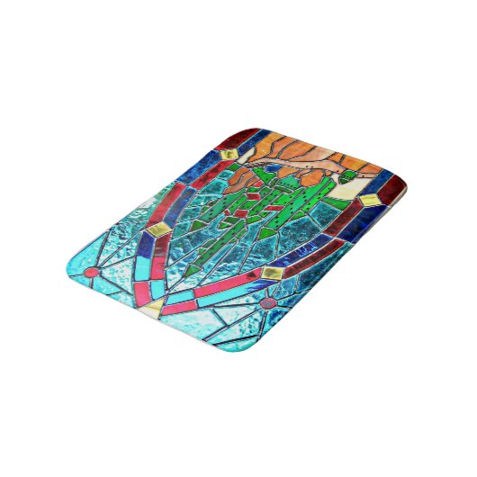 Emerald Wizard of Oz Stainglass Castle Badmat (Gekanteld)