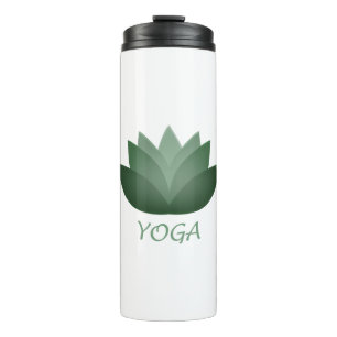 Emerald Yoga Lotus Flower Thermosbeker