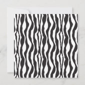 Emerald Zebra Print Housewarming Party uitnodiging (Achterkant)
