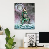 Emerald Zeemeermin Posterprint door Molly Harrison Poster (Thuiskantoor)