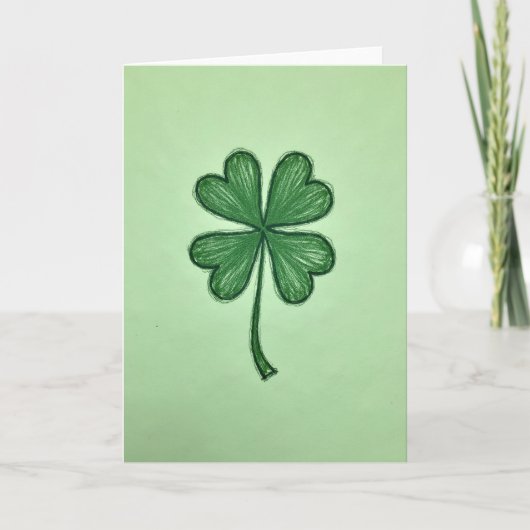 Emeraldklaver Textuurkaart Kaart (Voorkant)