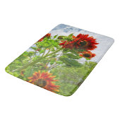 Emeralds and Fire Sunflower Bathmat Badmat (Gekanteld)