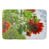 Emeralds and Fire Sunflower Bathmat Badmat (Voorkant)
