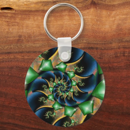 emeralds_on_satin sleutelhanger (Voorkant)