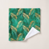 EMERALISEERDE GROENE TROPISCHE PALM BATHROOM TOWEL BAD HANDDOEK (Wasdoekje)