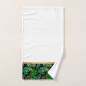 EMERALISEERDE ZWARTE TROPISCHE GOLD BATHROOM TOWEL BAD HANDDOEK (Handdoek)