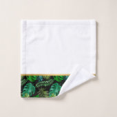 EMERALISEERDE ZWARTE TROPISCHE GOLD BATHROOM TOWEL BAD HANDDOEK (Wasdoekje)