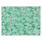 Emeralt green op een beeldhouwtextuur aan de achte tafelkleed (Voorkant (Horizontaal))