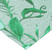 Emeralt green op een beeldhouwtextuur aan de achte tafelkleed (Gekanteld)