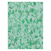 Emeralt green op een beeldhouwtextuur aan de achte tafelkleed (Voorkant)