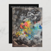 Emergence - Abstract door Gene Foltuz Mini Print Briefkaart (Voorkant / Achterkant)