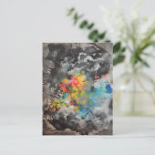 Emergence - Abstract door Gene Foltuz Mini Print Briefkaart (Staand voorkant)